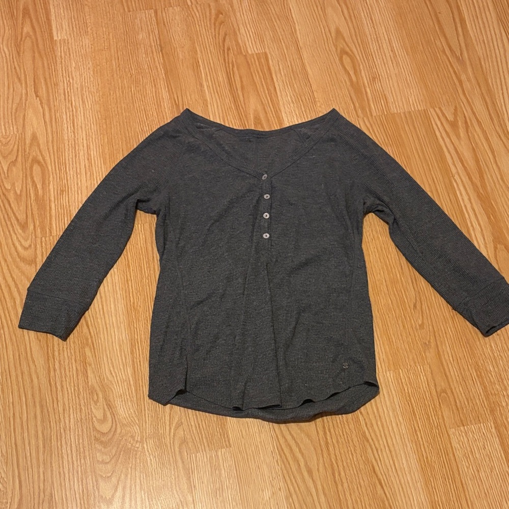 Charcoal Long Sleeve Women's Top